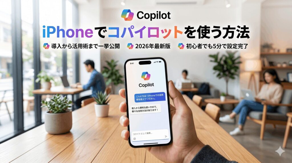iPhoneでコパイロットを使う