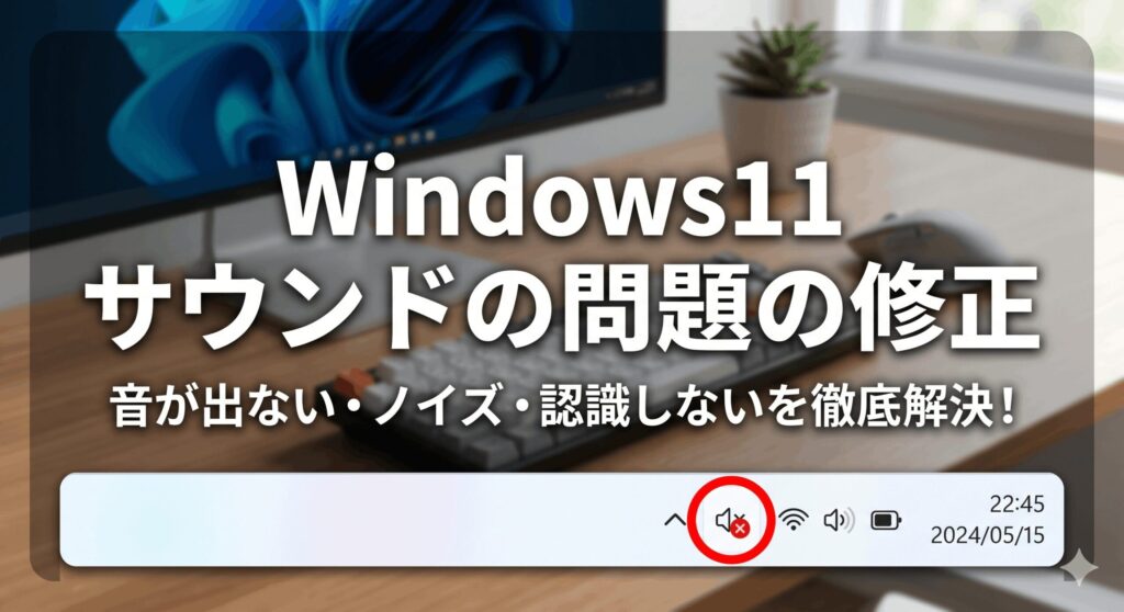 Windows11 サウンドの問題の修正