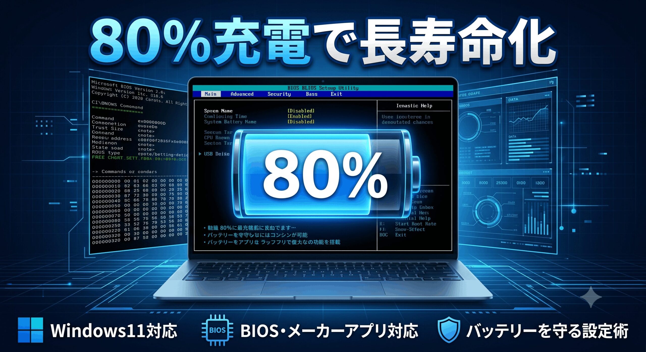 80％充電