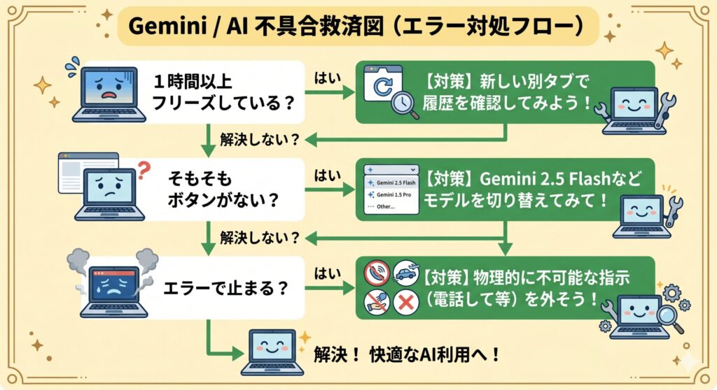 エラー対処フロー