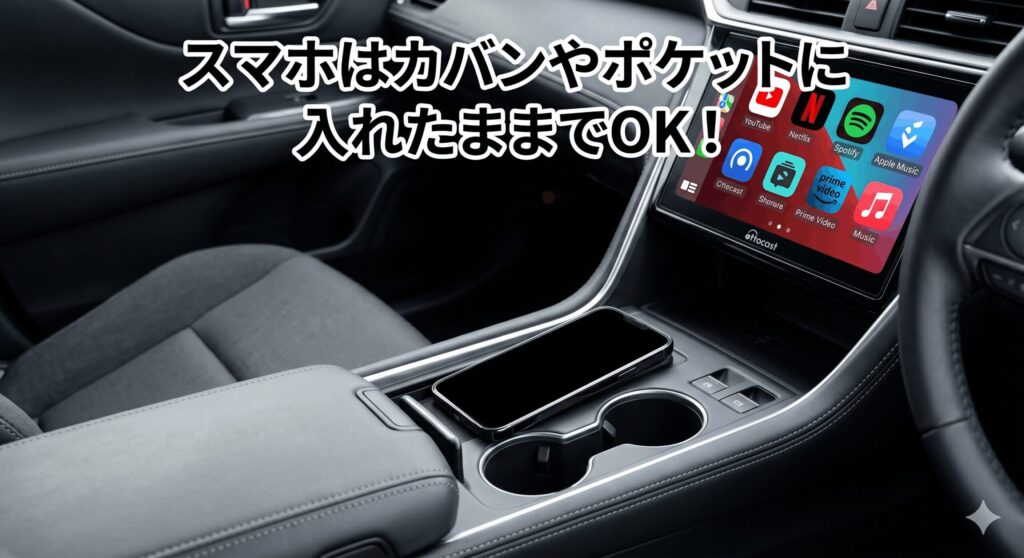 ポケットに入れたまま