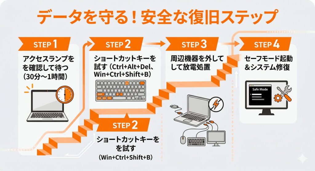 復旧ステップ