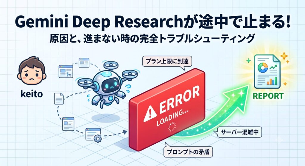 途中でとまる