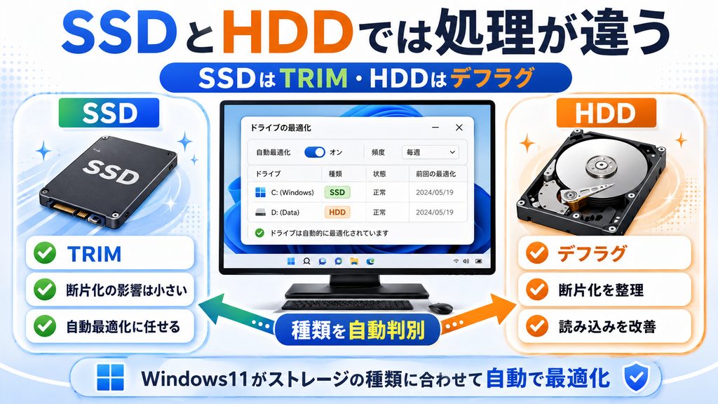 SSDとHDD