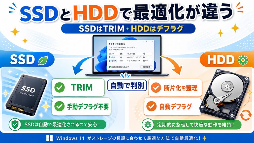 最適化が違う