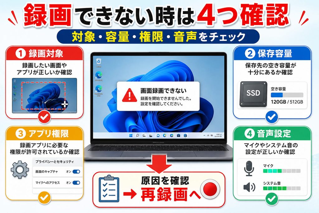 録画できない時