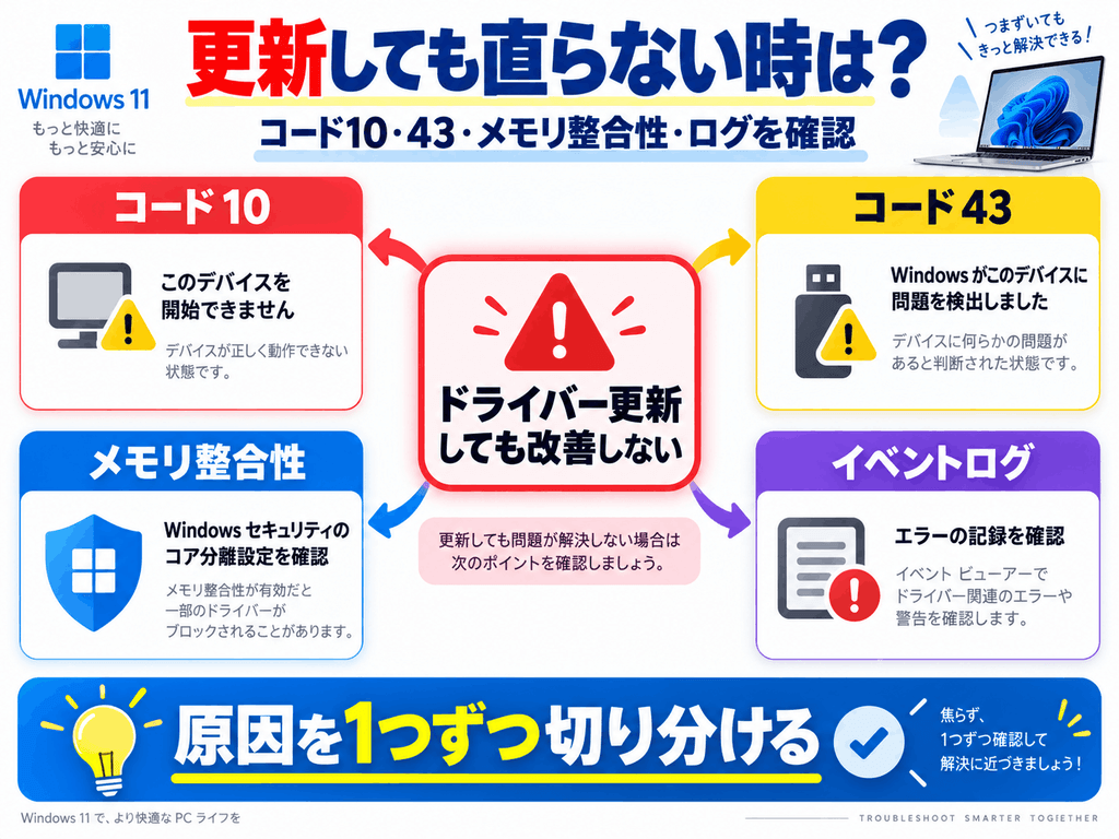 更新しても直らない