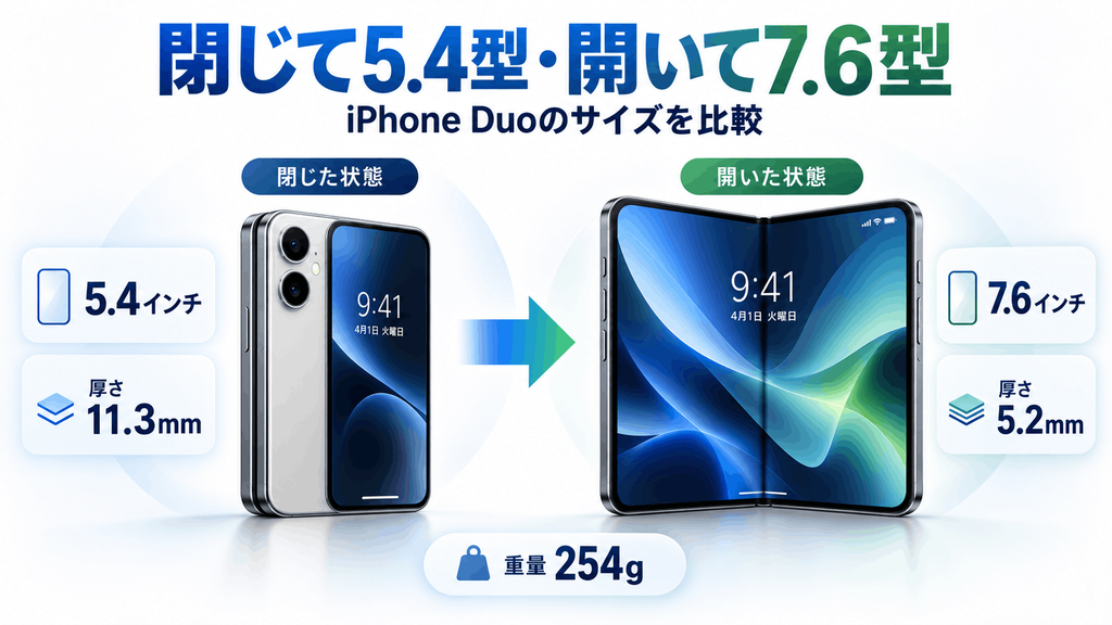 開いたサイズ