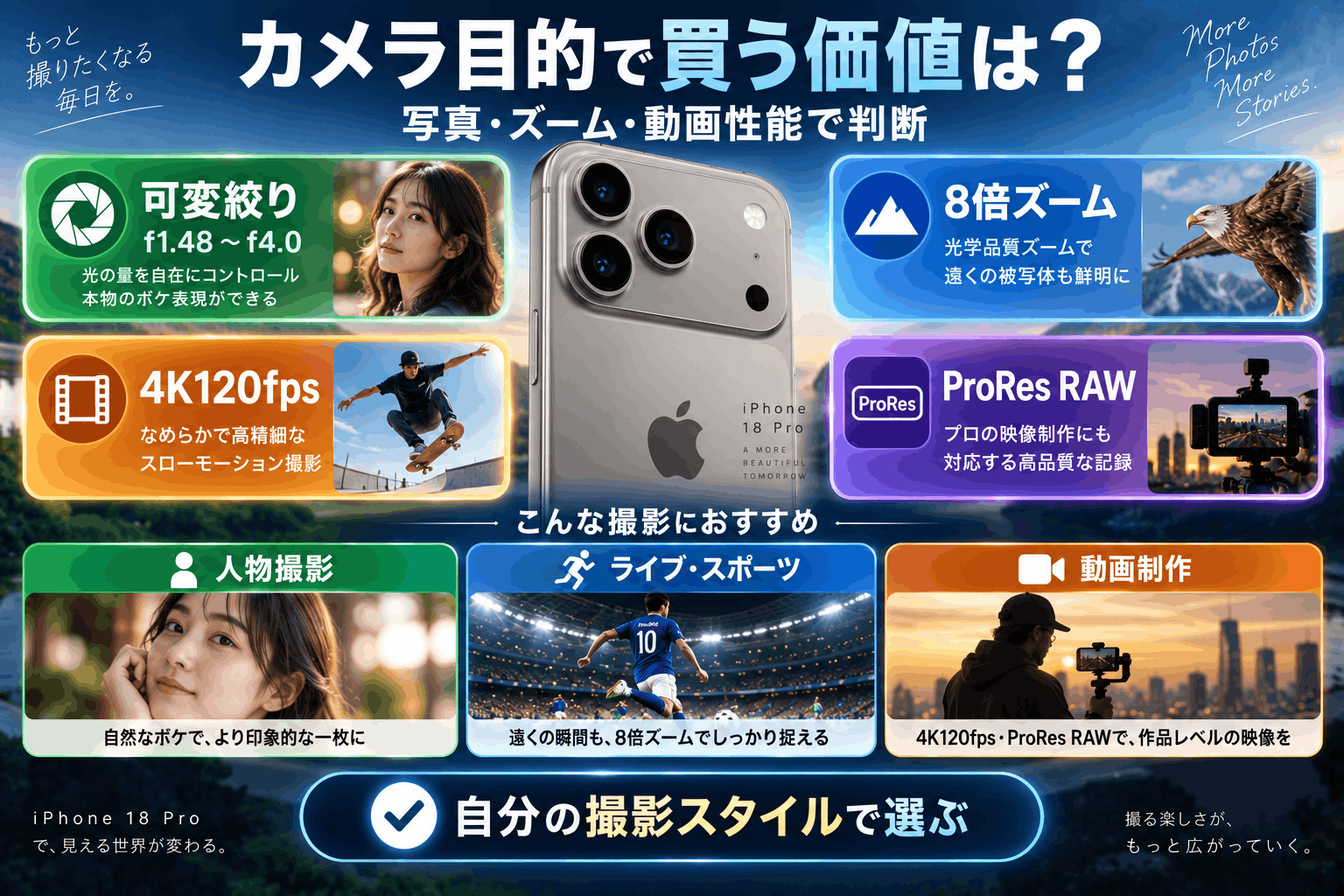 カメラ目的