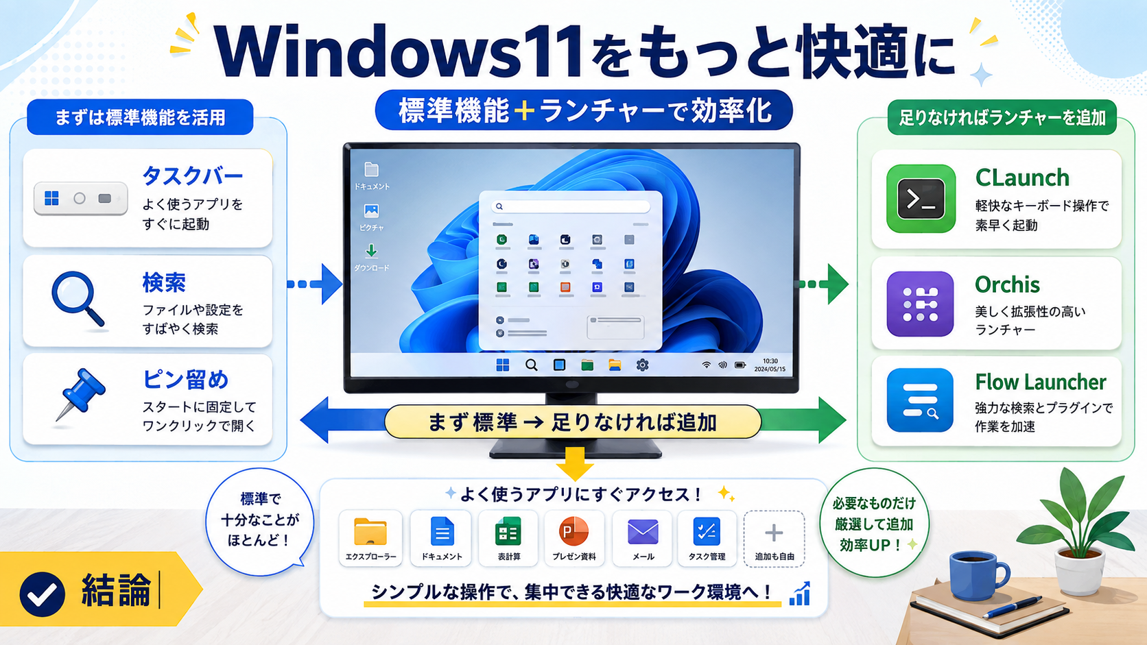 もっと快適に