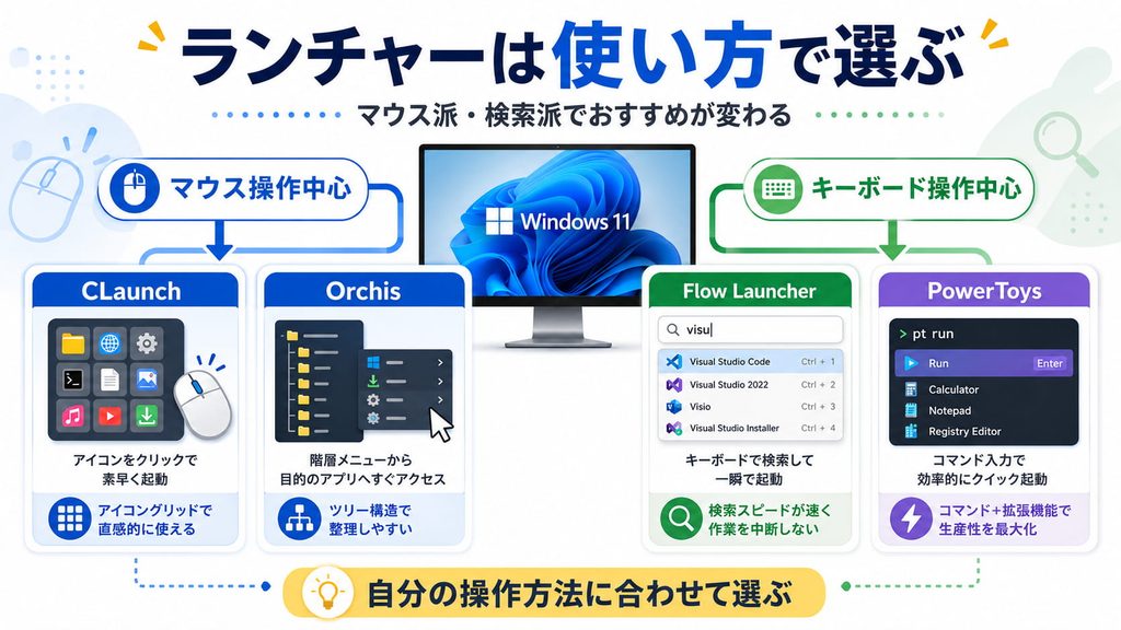 使い方で選ぶ