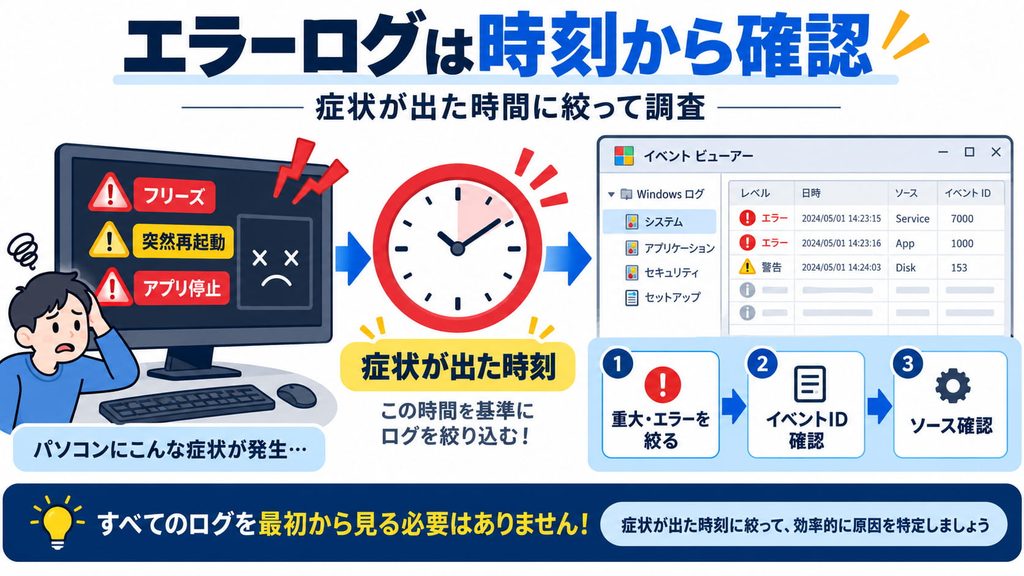 時刻から確認