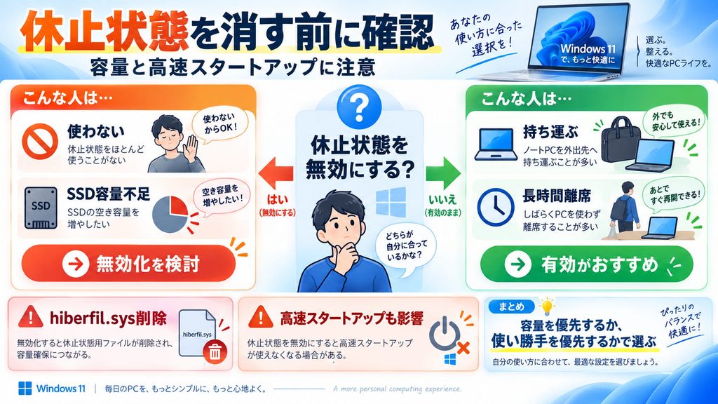 消す前に確認