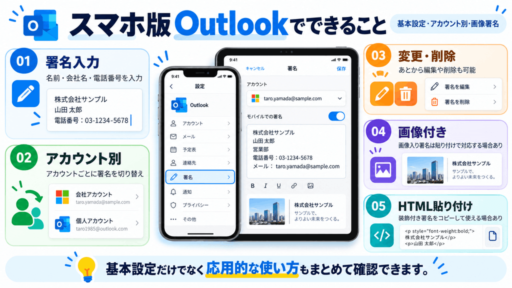 スマホ版アウトルック