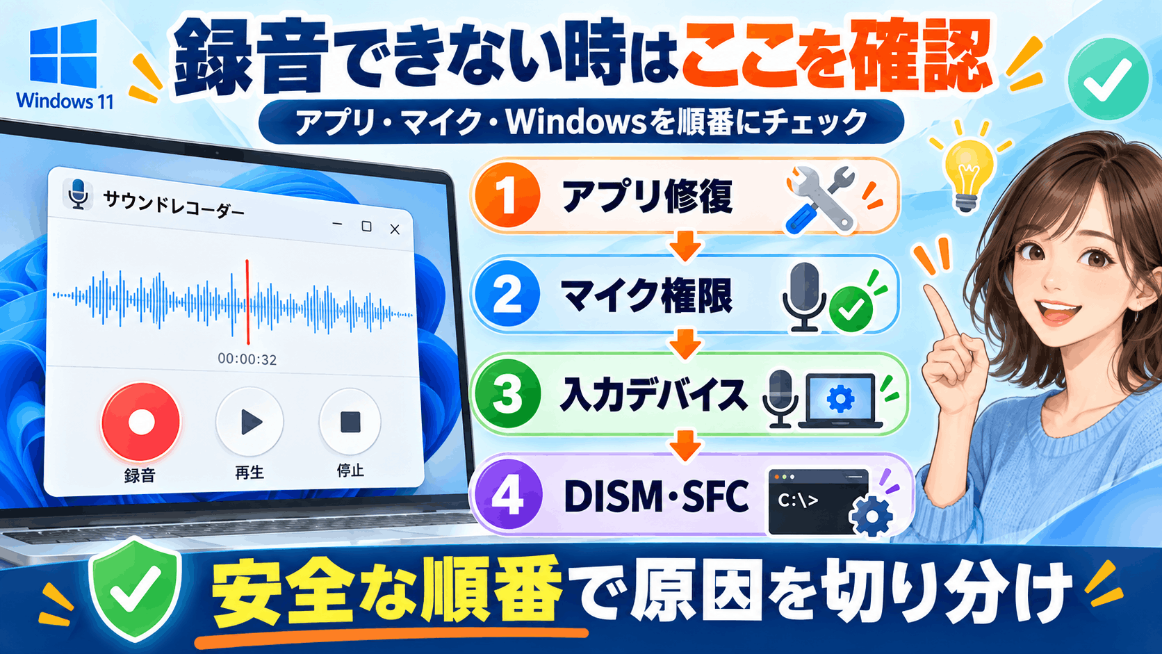 録音できない