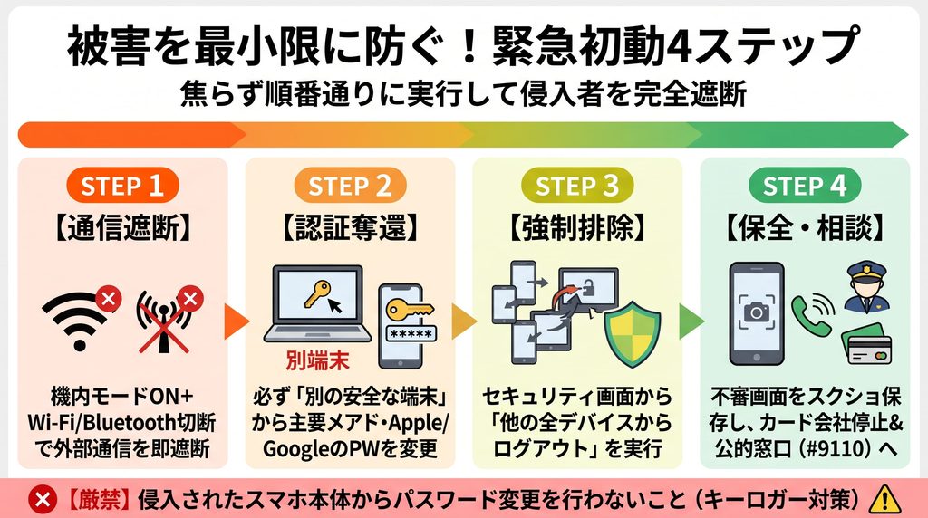被害を最小限に