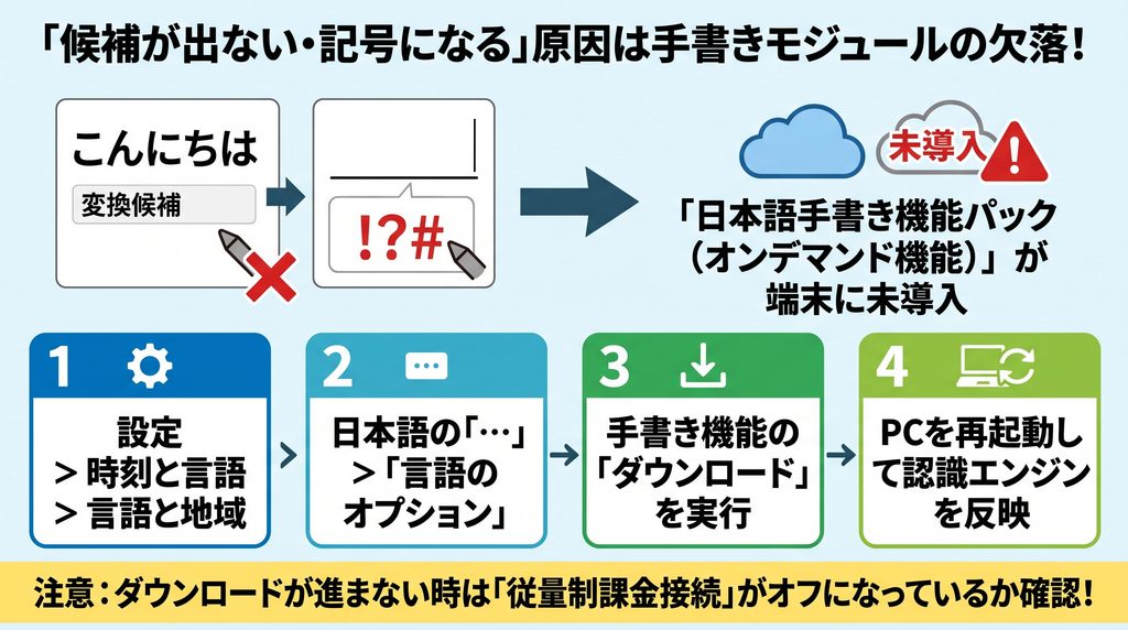 候補が出ない